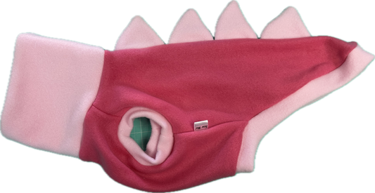 Dinosaur Jumper -Bubblegum Pink Body and Pale pink Spikes