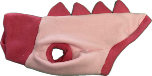 Dinosaur Jumper - Pale Pink  Body   snd Bubblegum Collar and spikes