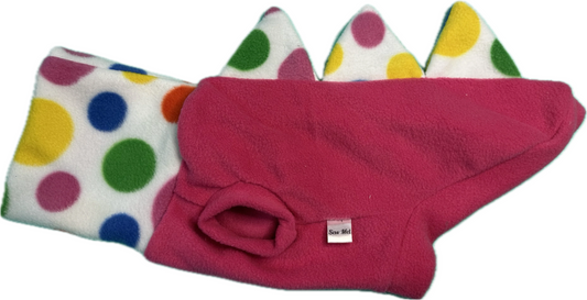 Dinosaur Jumper - Pink with Spotty Scales