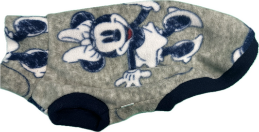 Long Dog  Fleece  Sweater - Mickey And Minnie Mouse Navy