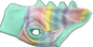 Dinosaur Jumper -  Pastel Stripes trimmed with Mint Green