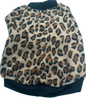 Dog Sweater - Leopard Print Black and Brown Tones
