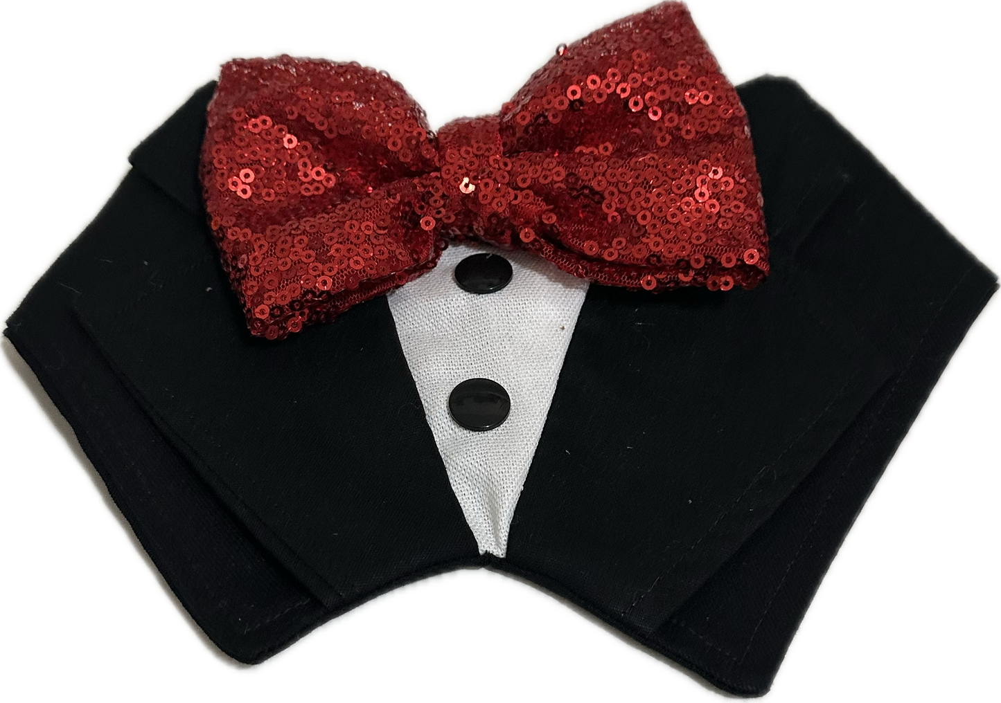 Tuxdanna - Red Sequin Bow Tie