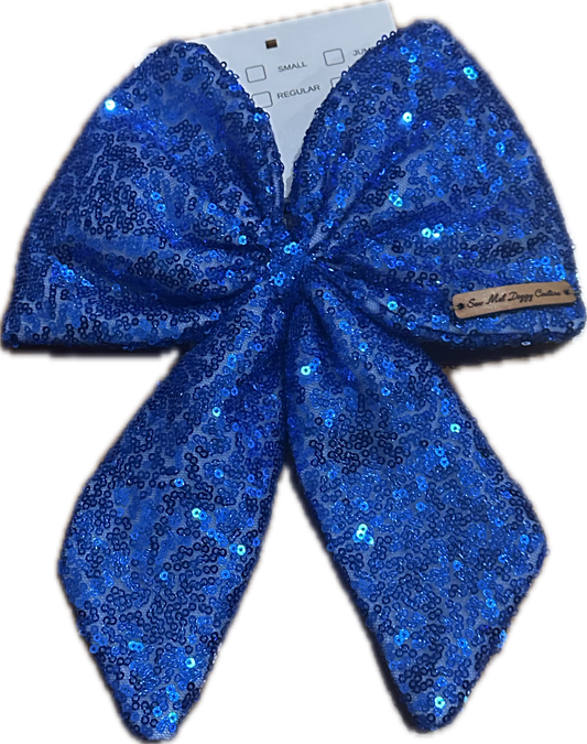 Sailor Bow - Royal Blue Sequin