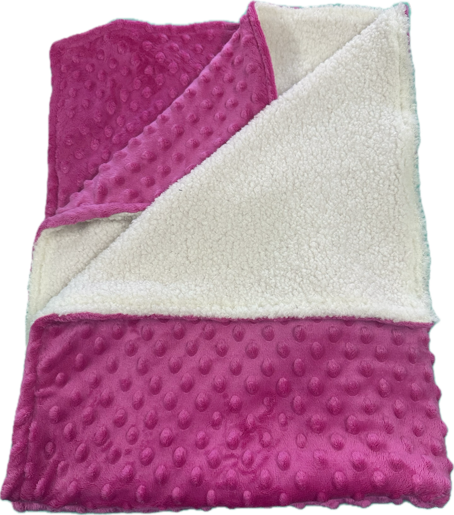 Blanket - Hot Pink Bubble Fabric