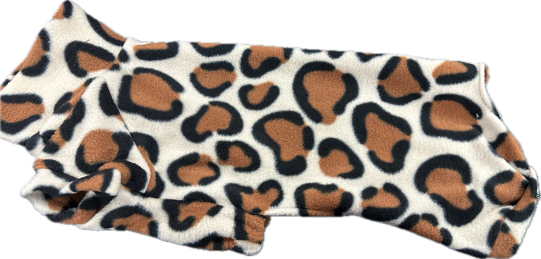 Onesie - SPECIALISED to suit Daschunds,Italian Greyhound  & Whippet - Leopard Print