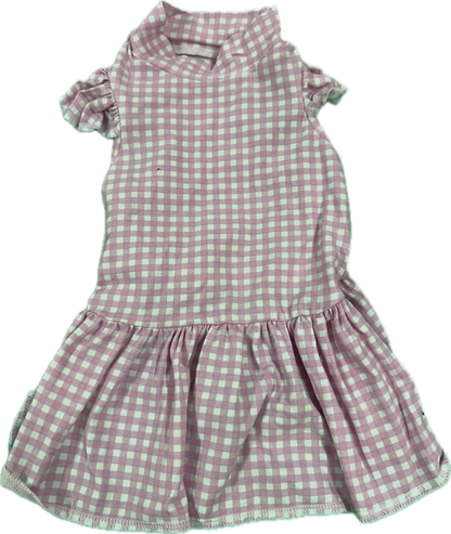 Jersey Dress -  Pink Gingham
