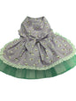 Dress - Scotty  Dogs on Mauve with broderie trim and tulle underskirt  and NEW FEATURE D ring