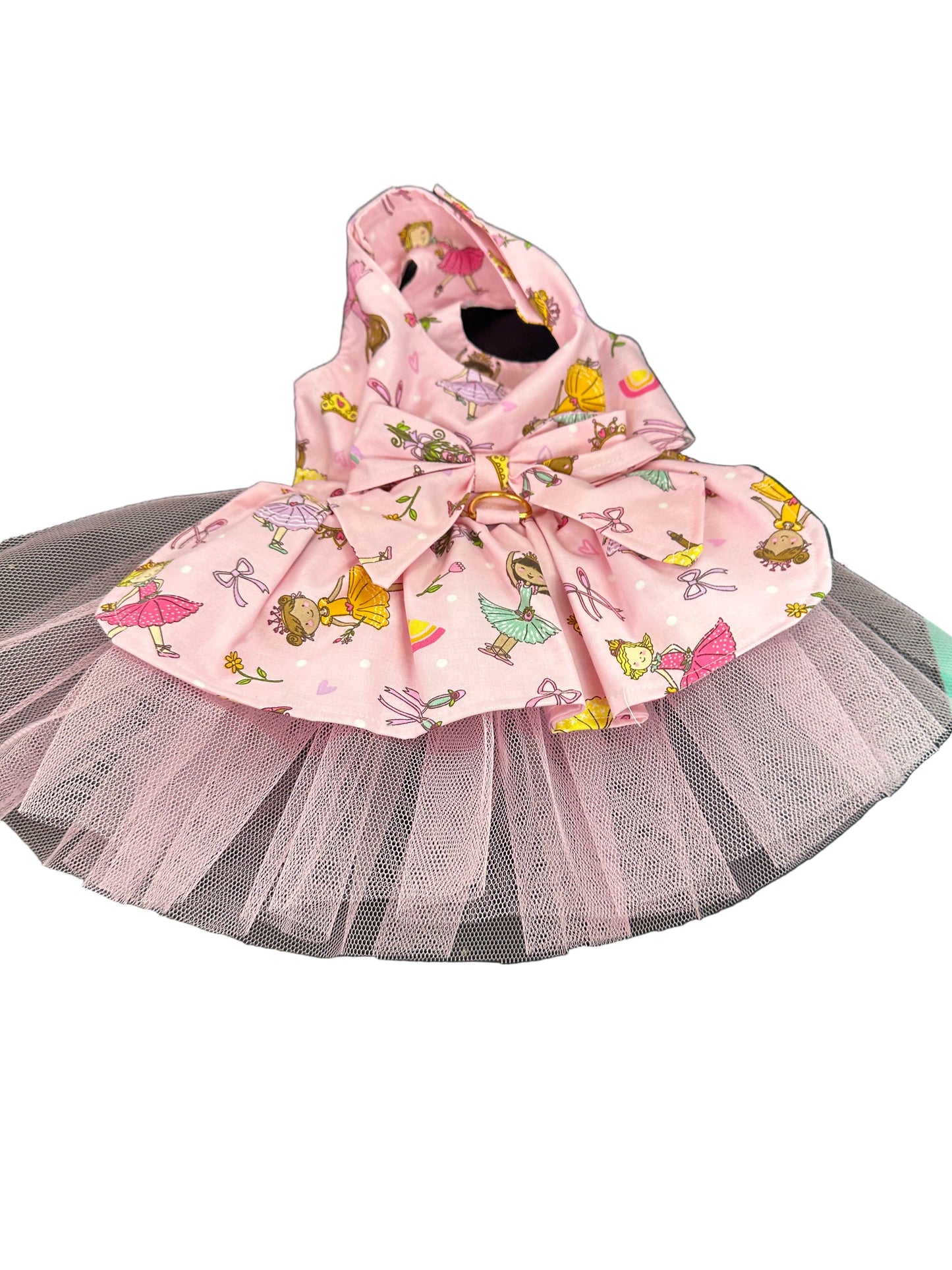 Dress -  Ballerinas on Pink with D Ring