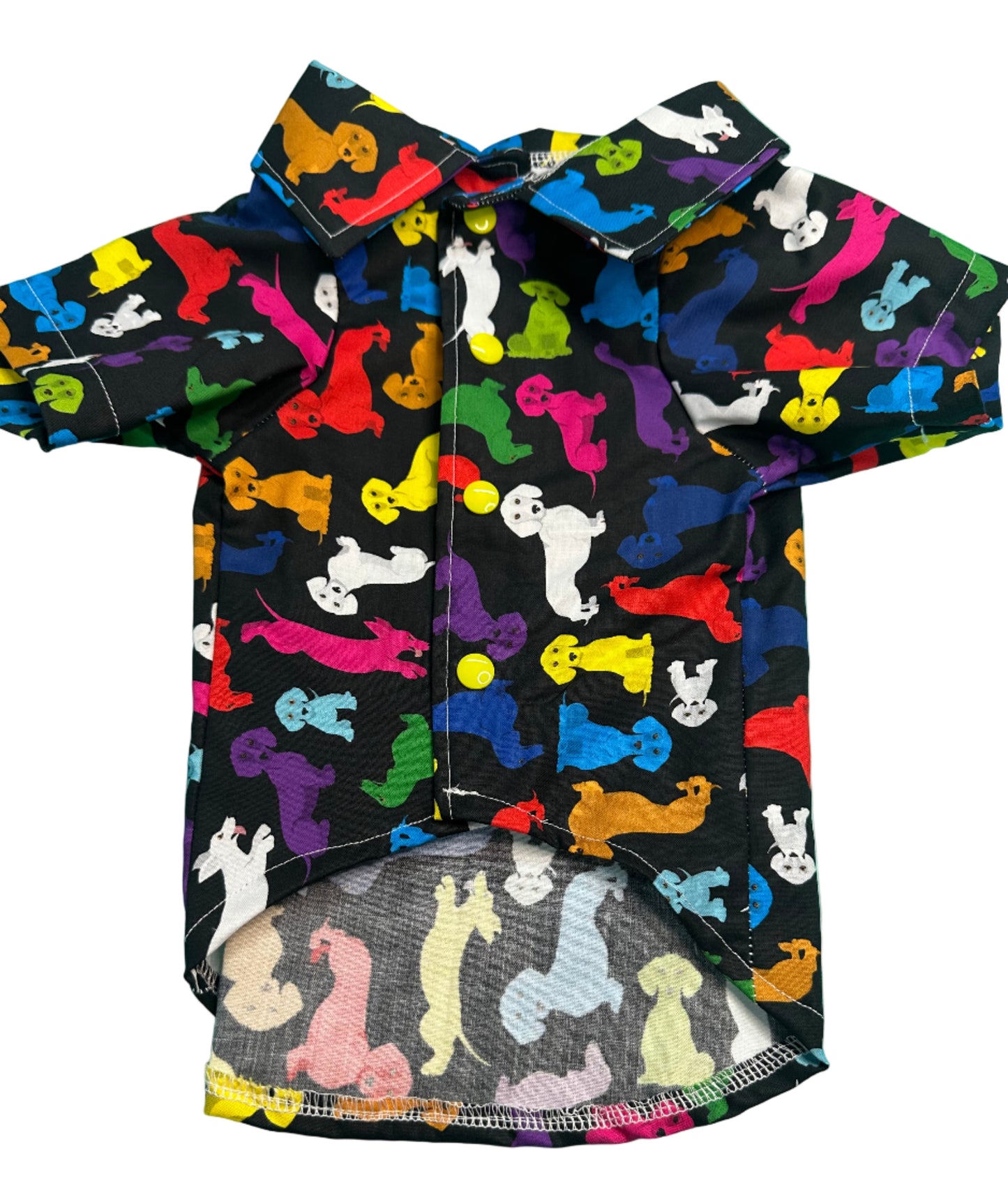 Collared Shirt  -  Multi Coloured Dachshund (Slim Fit)