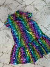 Load image into Gallery viewer, Doggy Dresses  / Foil Lycra -  Mermaid Rainbow
