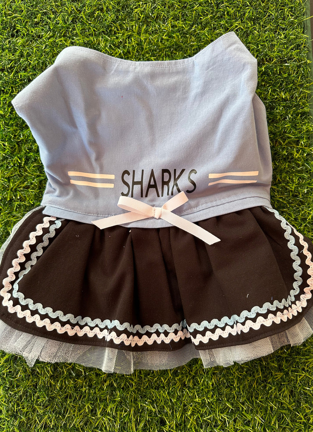 Doggy Dress  - Cheerleader Sharks tulle underskirt